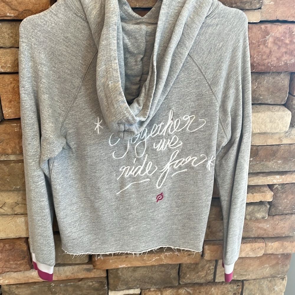 Peloton women’s size small hooded ‘Together We Ride Far’ sweatshirt - Picture 2 of 2